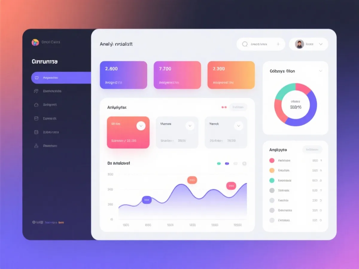 数据分析与走势看板示意图